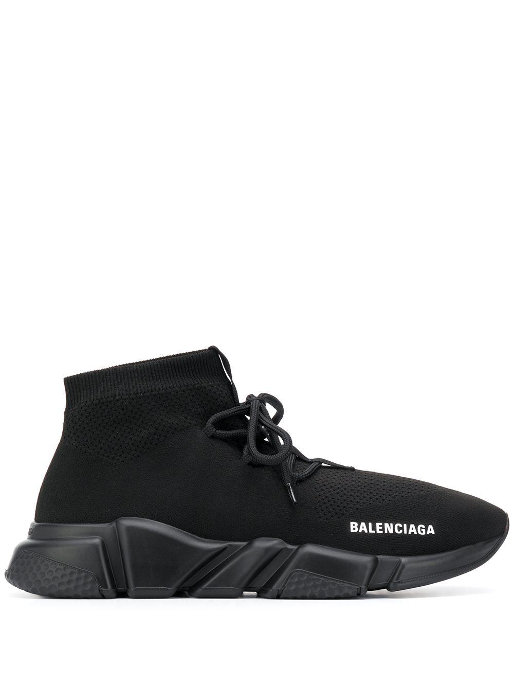 Balenciaga Speed Lace Trainers in Black for Men | Lyst