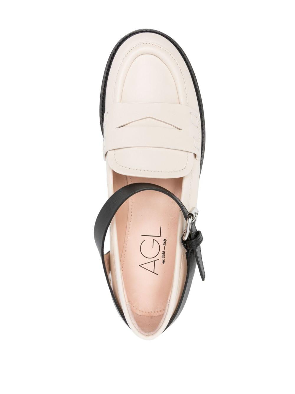 Agl Attilio Giusti Leombruni Olivia Leather Loafers in White Lyst UK