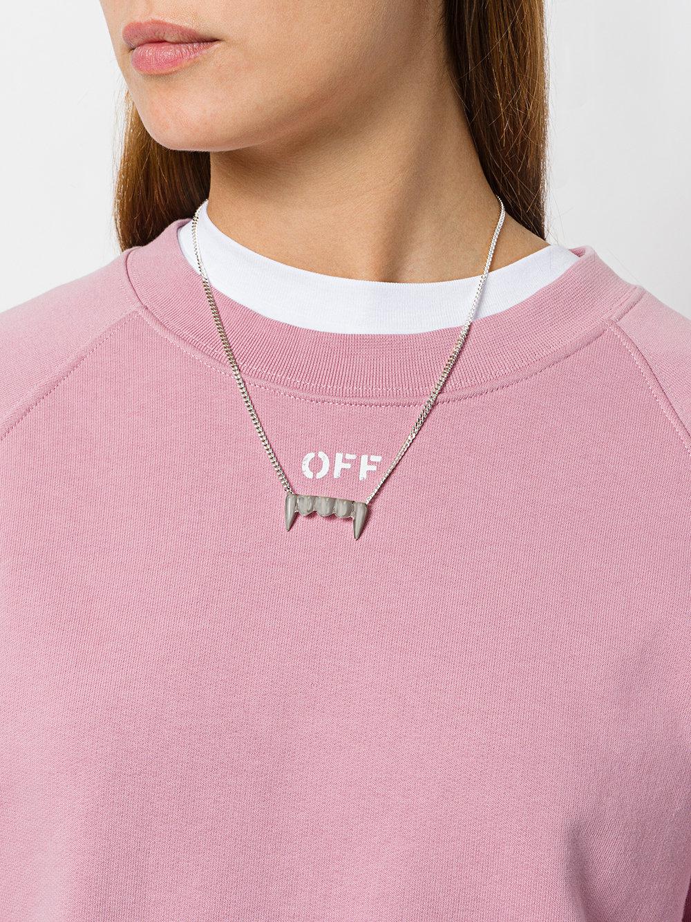 P.a.m. Perks And Mini Original Fang Necklace in Metallic | Lyst 