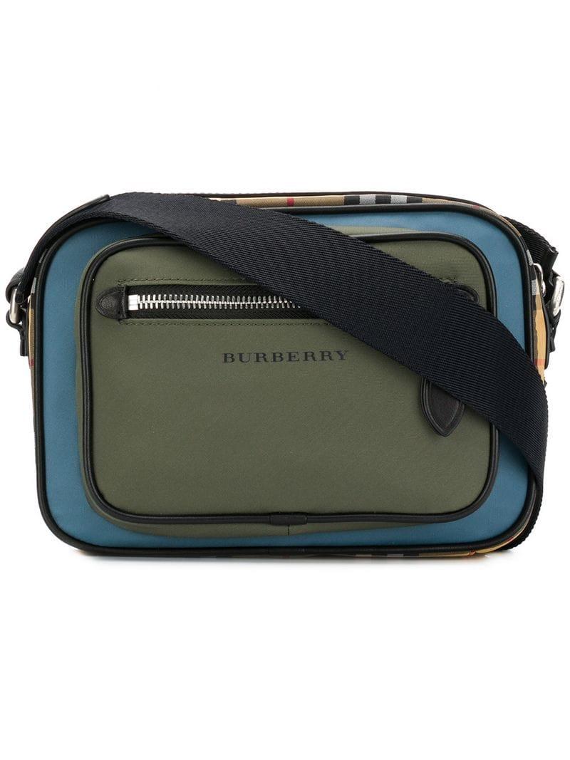 Sac à bandoulière colour block Paddy Burberry pour homme en coloris Vert |  Lyst