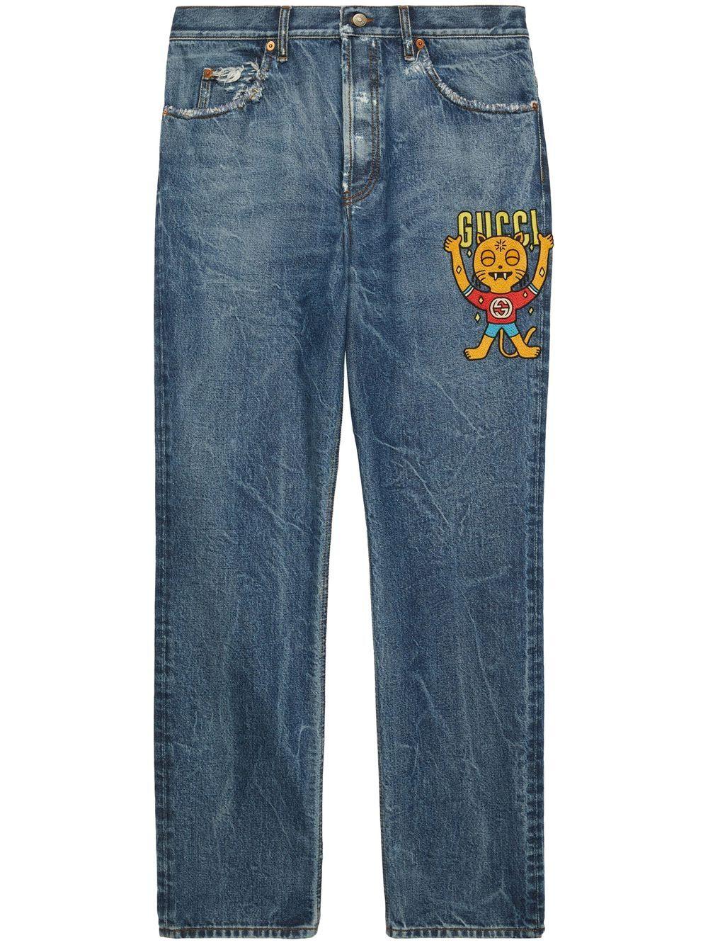 Straight Jeans in Blue - Gucci