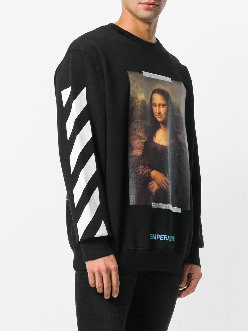 Off-White c/o Virgil Abloh Black Monalisa Sweatshirt for Men | Lyst