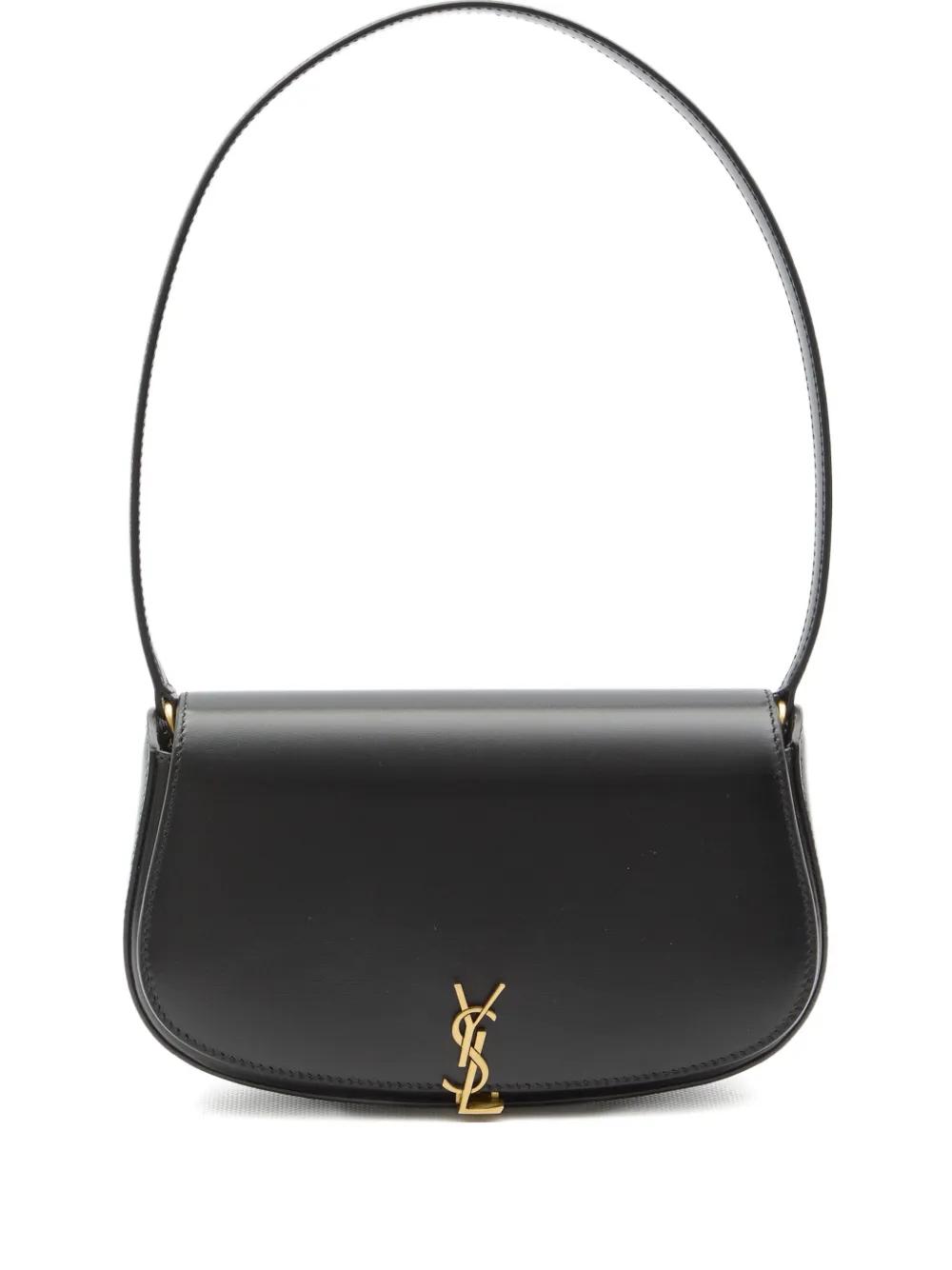 SAINT LAURENT ミニ ヴォルテール トップハンドルバッグ ブラック SAINT LAURENT Voltaire Top Handle レザー ミニショルダー