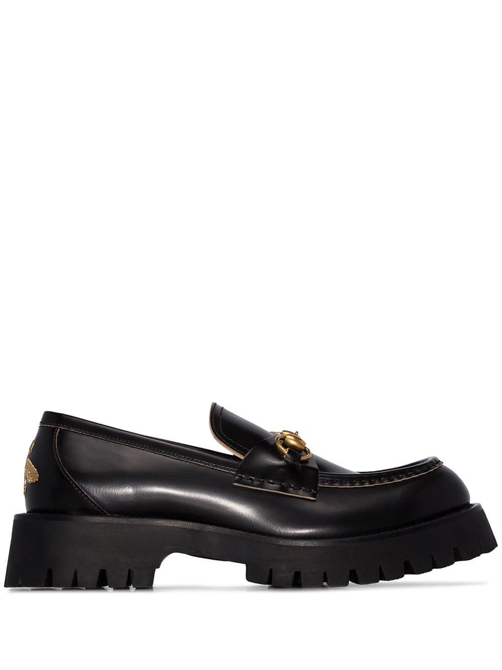 Gucci Leather Dsango Platform Loafers in Black - Lyst