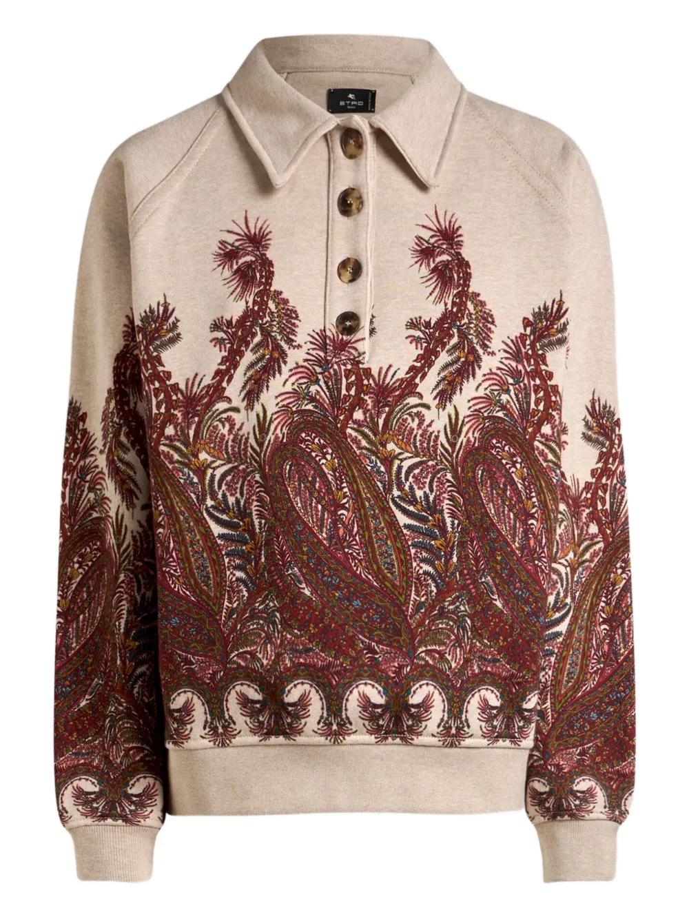 【関税&送料込】Etro Sweatshirt With Pegasus Embroidery Etro: Etro Presents Its New Pegaflying Grunge Capsule
