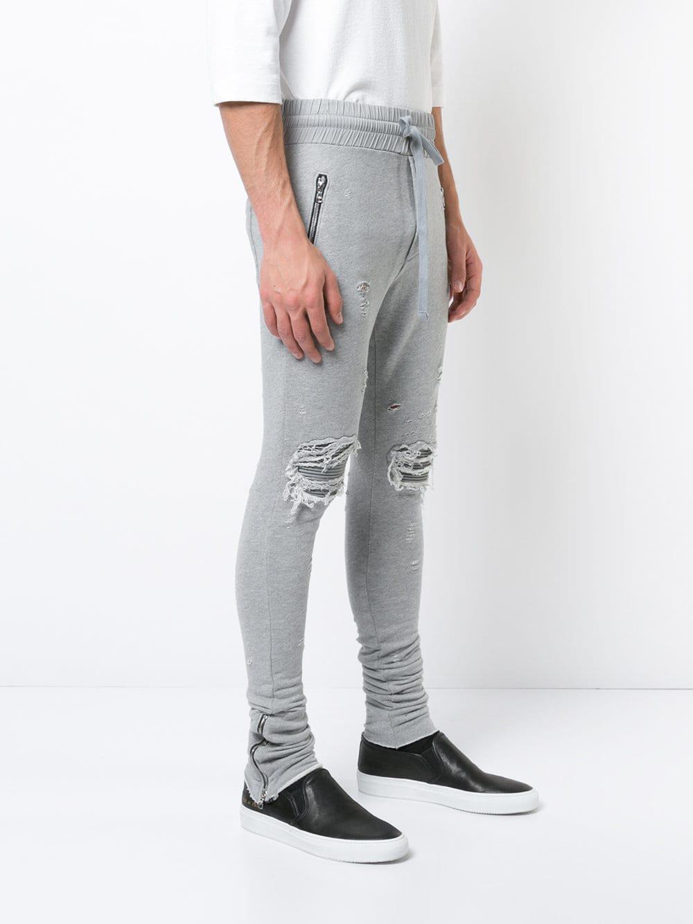 Amiri Cotton Mx1 Sweatpants in Grey 