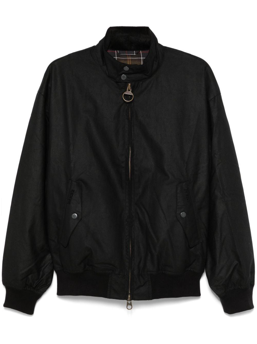 Baracuta Wax-Coated Jacket in Black for Men | Lyst UK