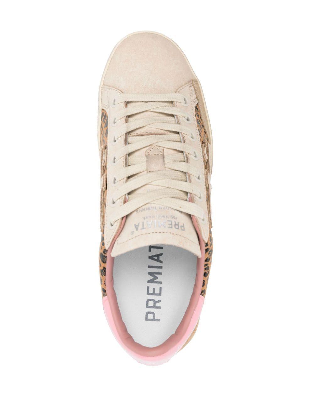 スニーカー PREMIATA Women Sneakers STEVEND VAR 7272 LEOPARD Brown premiata-sneakers-STEVEN-7272-