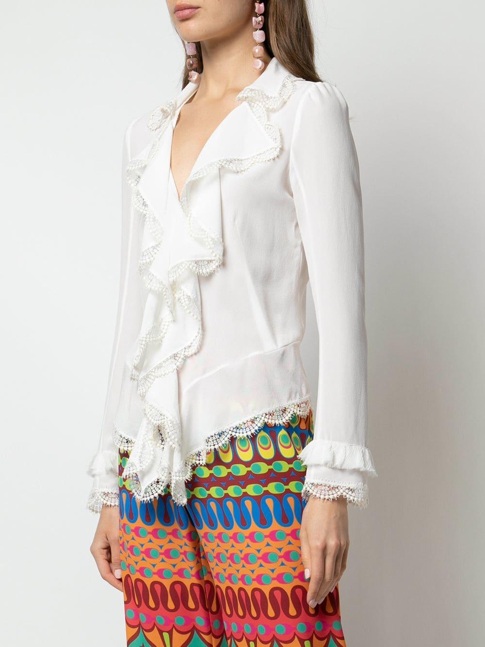 Alexis Cotton Phineas Blouse in White - Lyst