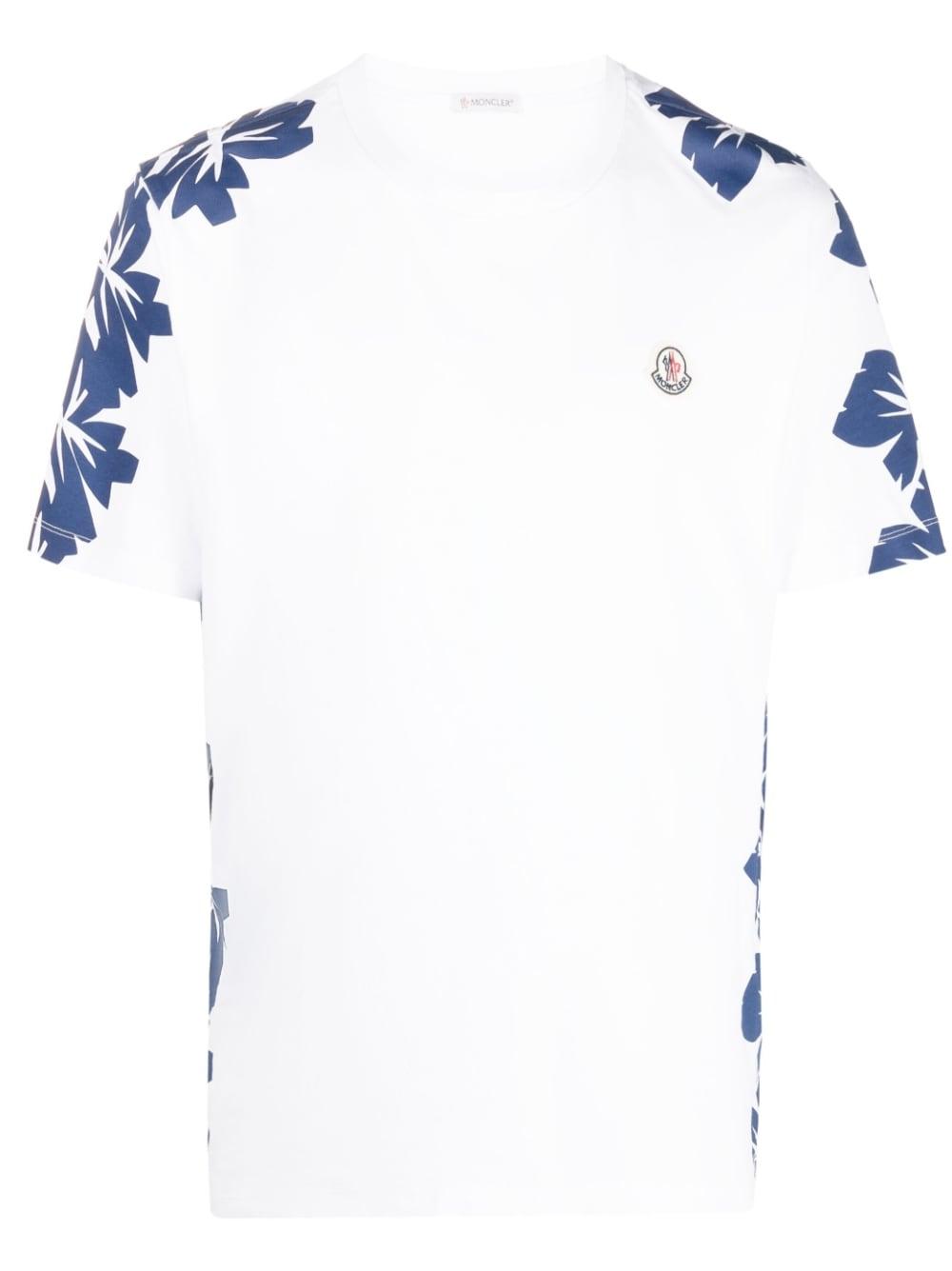 Moncler T-shirt Met Bloemenprint in het Wit voor heren | Lyst NL