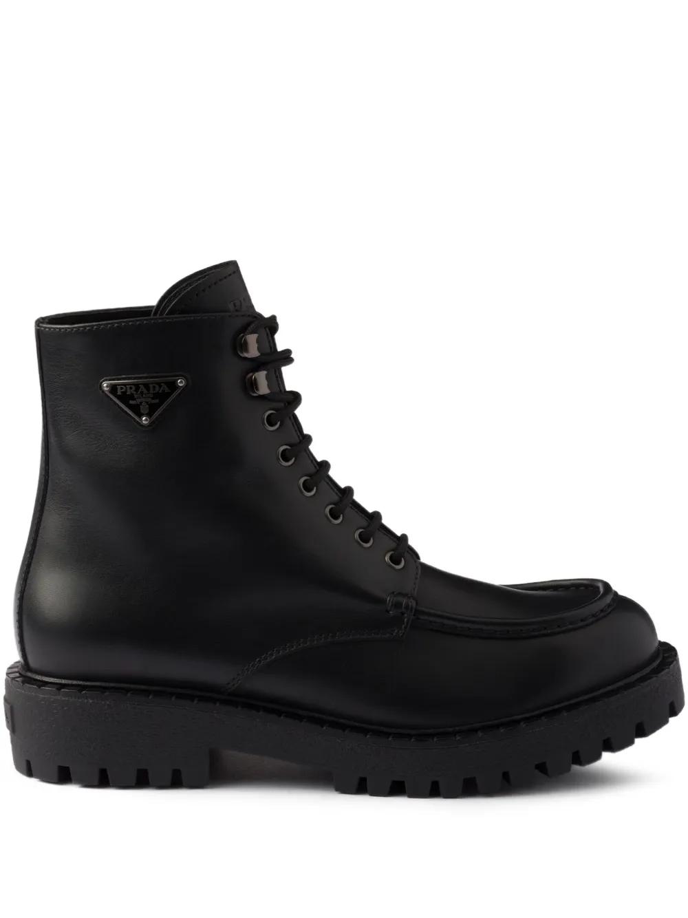 Prada Black Leather Lace-Up Boots - $1500 $_32.JPG?set_id=8800005007 main image 3