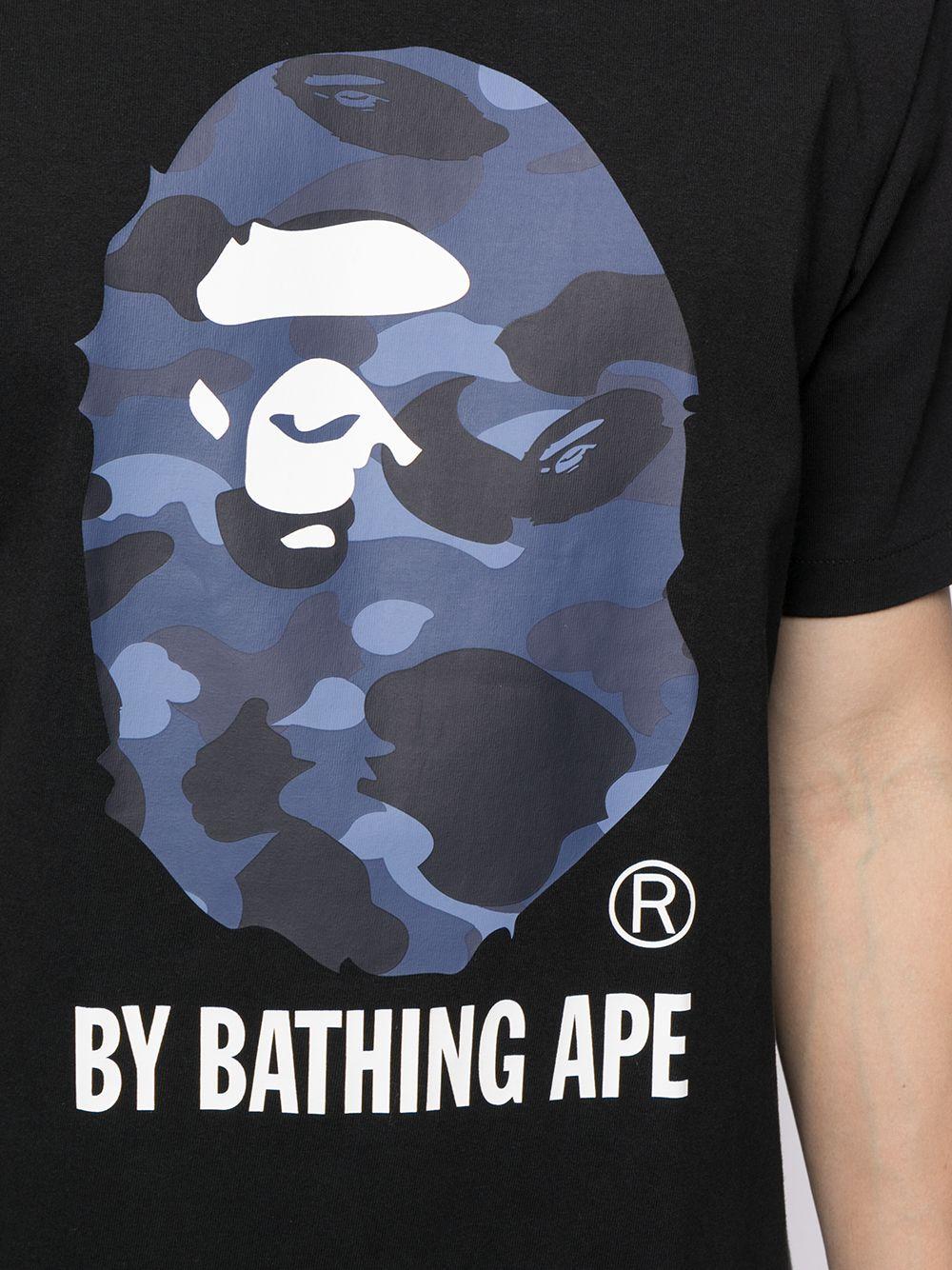 A Bathing Ape Cotton Ape Head Print Tshirt in Black for Men Lyst