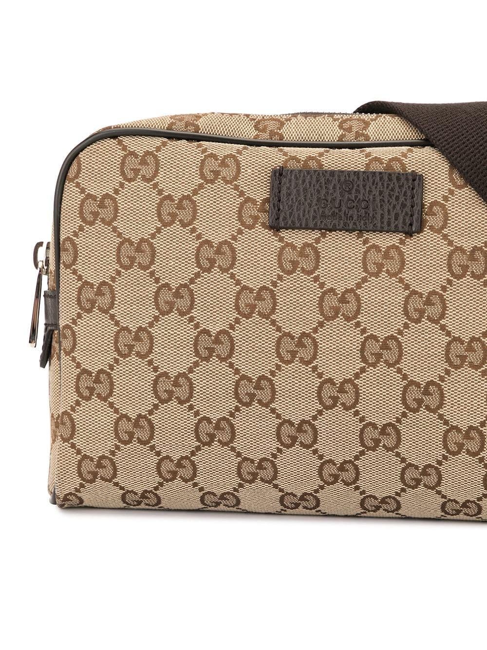 Sac banane GG Supreme Gucci Pre-Owned en coloris Marron | Lyst