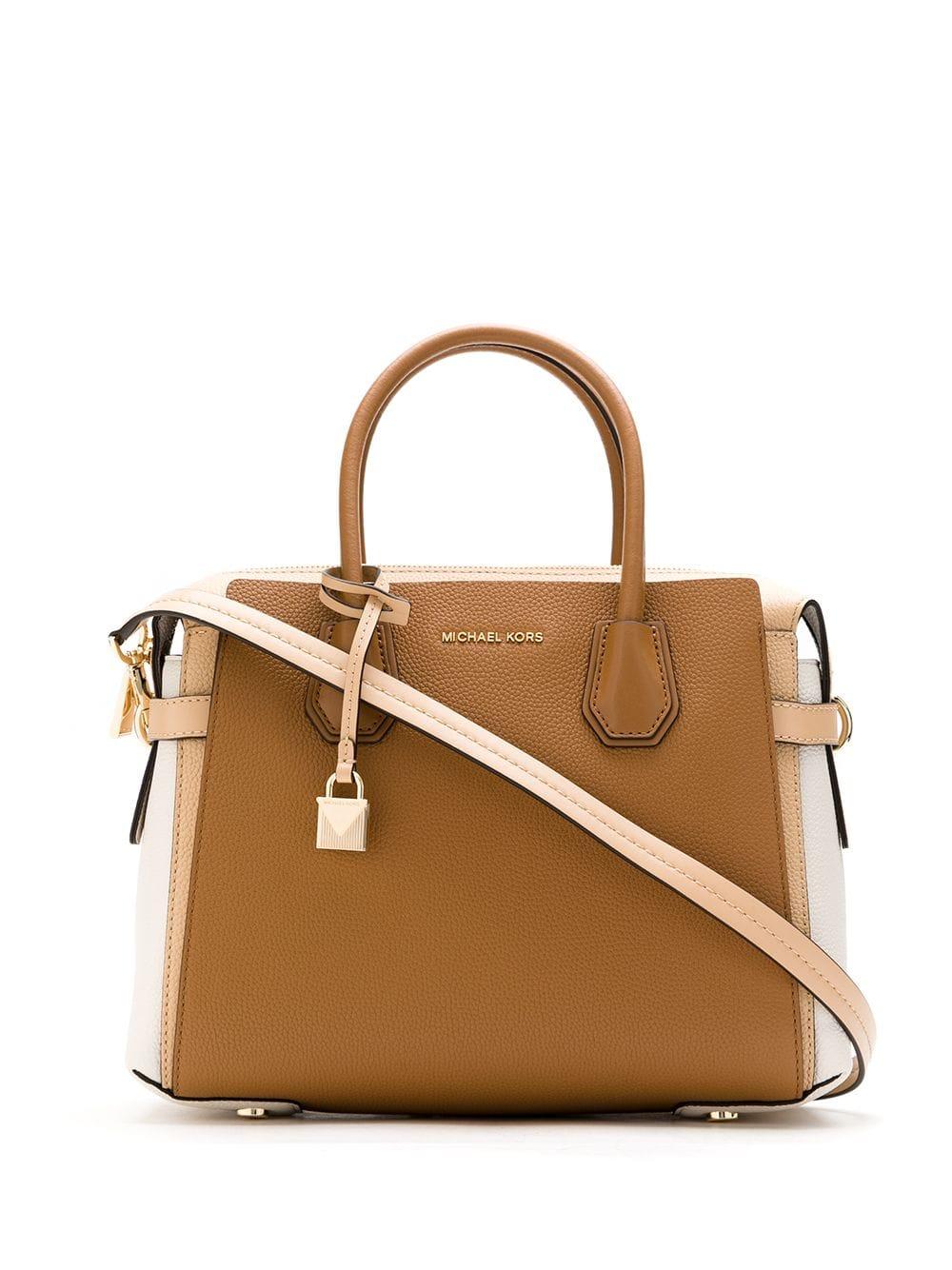 mercer small pebbled leather belted satchel