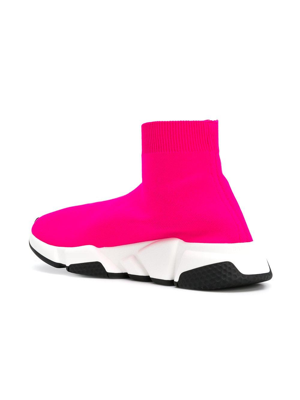 Balenciaga Synthetic Speed Trainers in Neon Pink (Pink) - Lyst