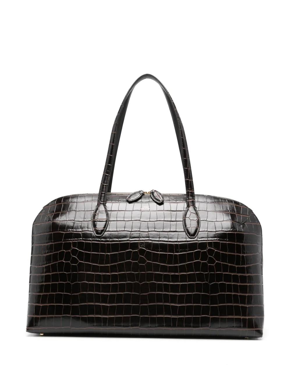 【関税込み】TOTEME ブラウン Day クロコエンボス トートバッグ 関税込み】TOTEME ブラウン Day クロコエンボス トートバッグ