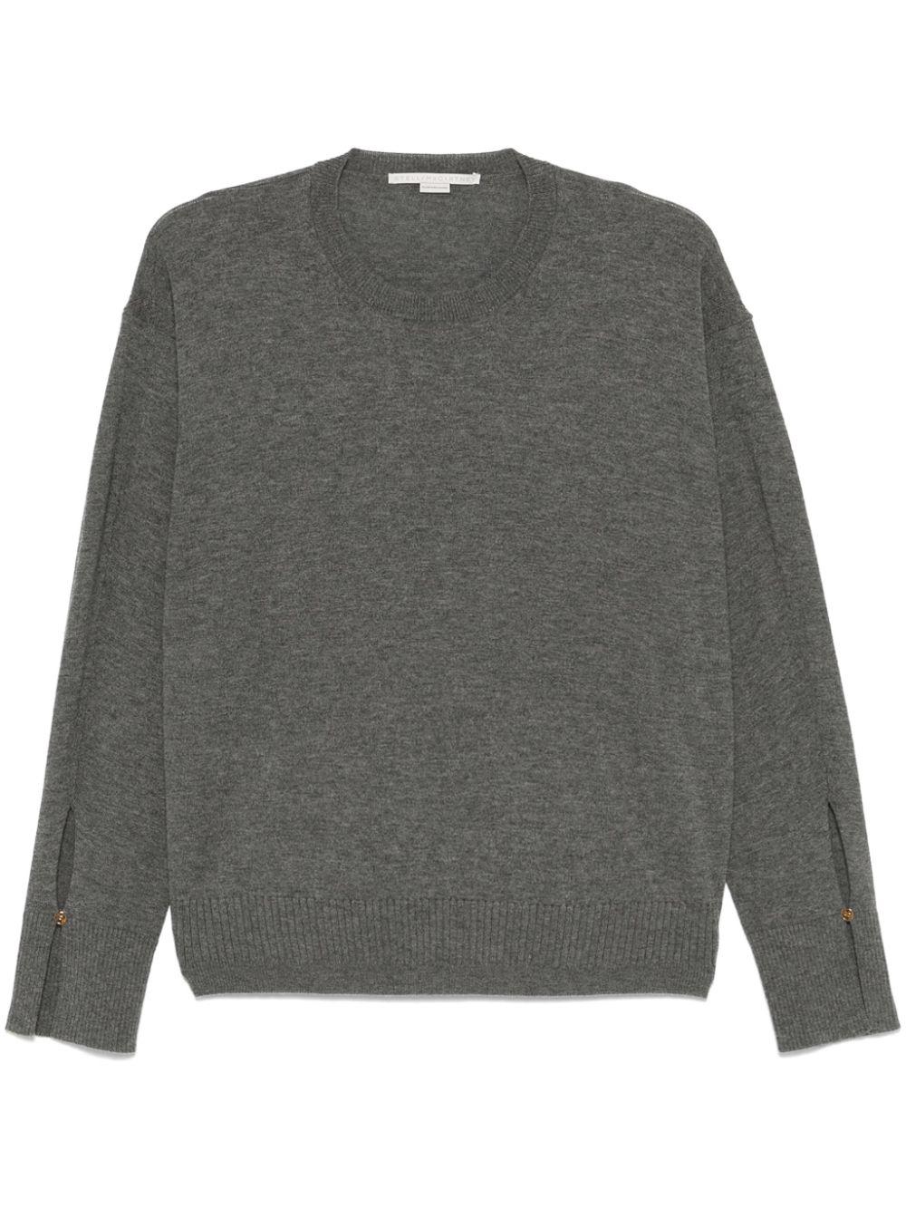 Stella McCartney レディース グレー バージンウール セーター 