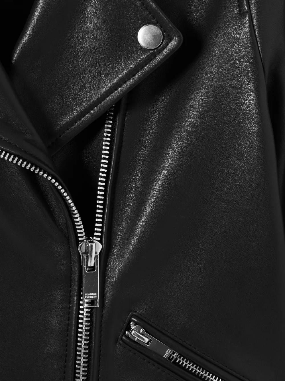 CLAUDIE PIERLOT レザー ライダースジャケット Claudie Pierlot レザー ライダースジャケット | ブラック