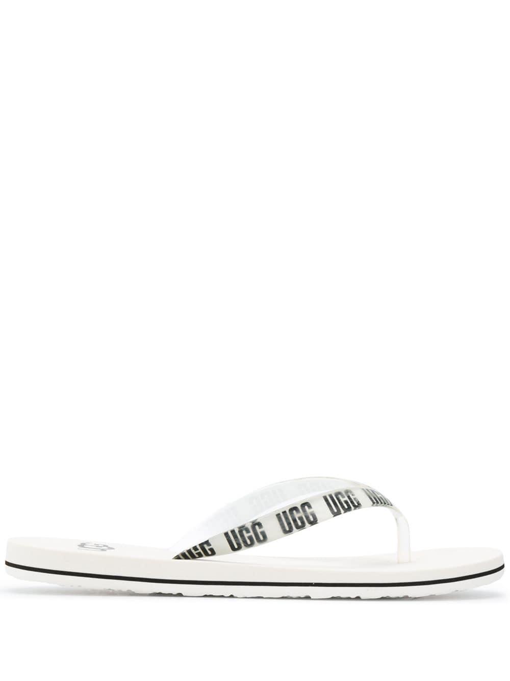 Ugg white flip flops Clearance