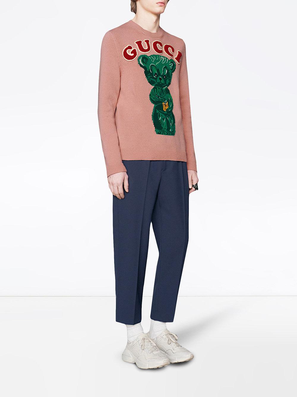 Gucci bear hot sale sweater