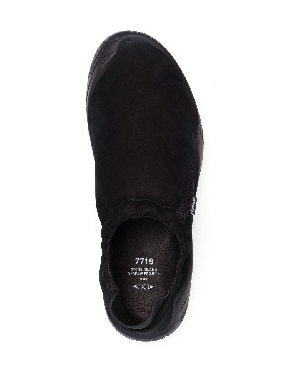 Stone Island Shadow Project Slip-on Suede Sneakers in Black for Men | Lyst