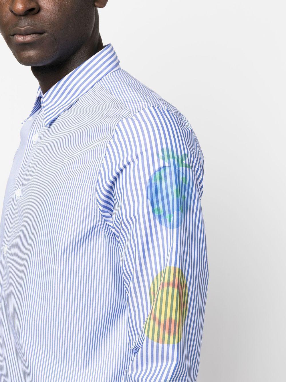 PS by Paul Smith Graphic-print Striped Shirt in Blue for Men | Lyst