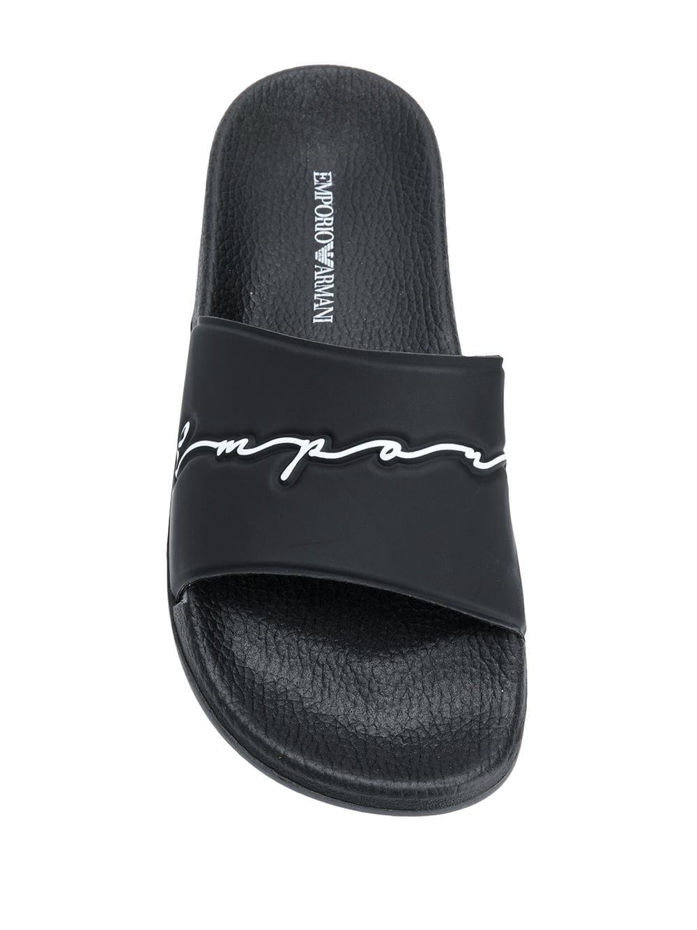 armani ladies sliders
