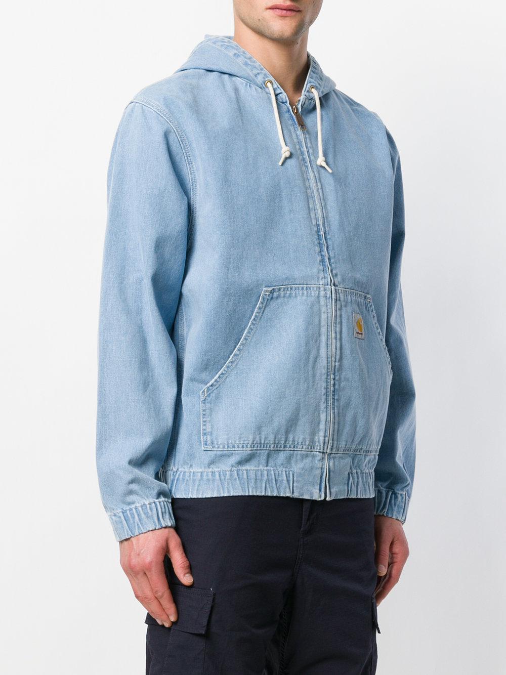 Carhartt Denim Zip Hoodie in Blue for Men Lyst UK