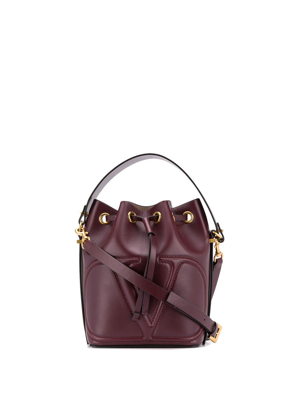 vlogo walk calfskin bucket bolsa