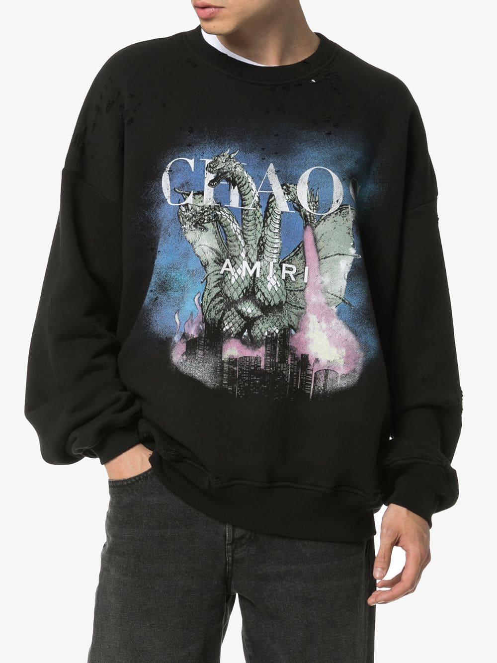 amiri chaos sweatshirt