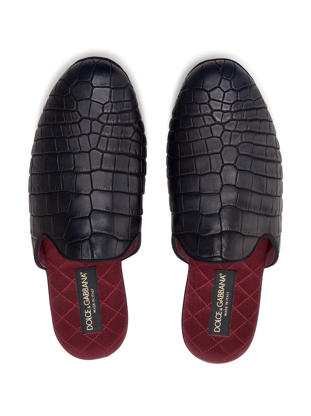 Dolce & Gabbana Roma Crocodile Leather Sneakers