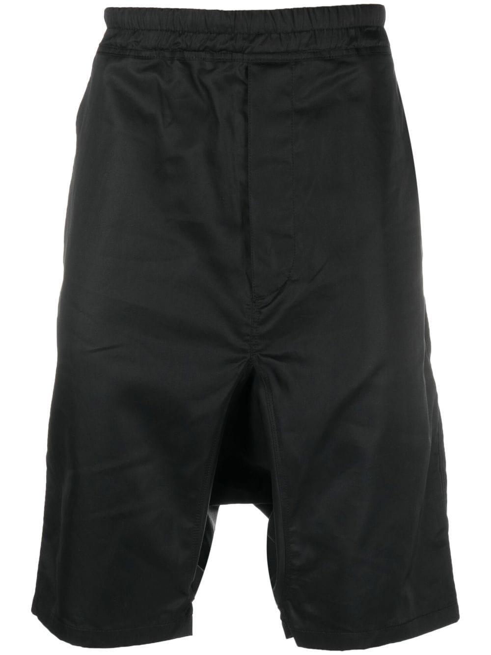 Junya Watanabe Cotton Dropcrotch Kneelength Shorts in Black for Men
