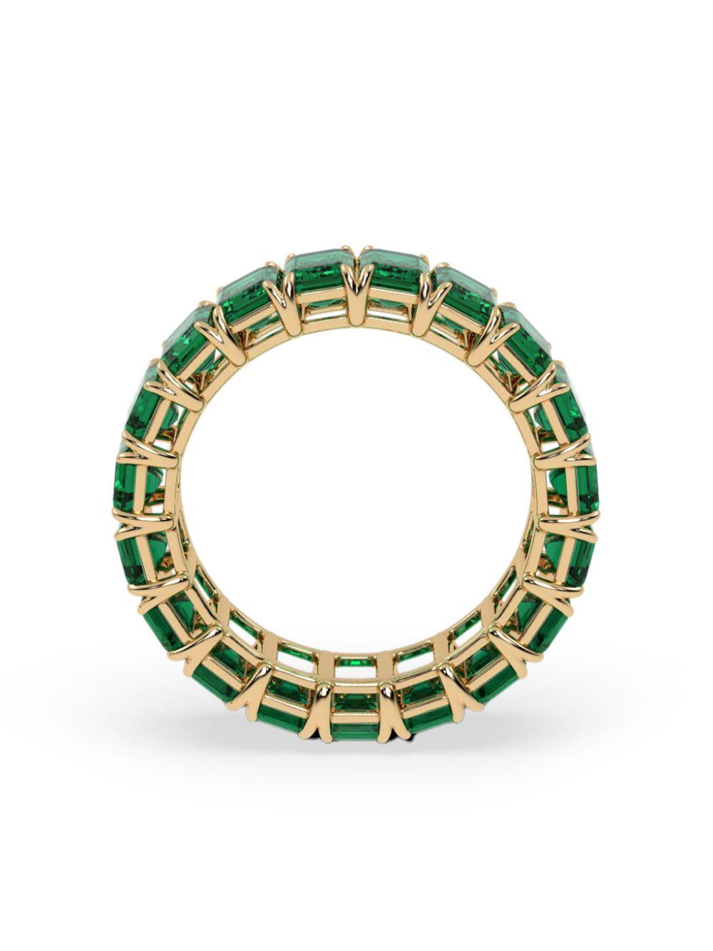 Vlora Multi Diamond and Emerald Statement Ring VR60997E-14WG