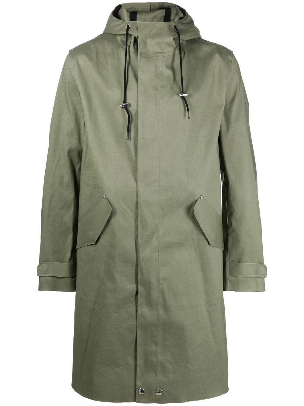 Mackintosh Granish Cotton Hooded Coat in Green for Men Lyst
