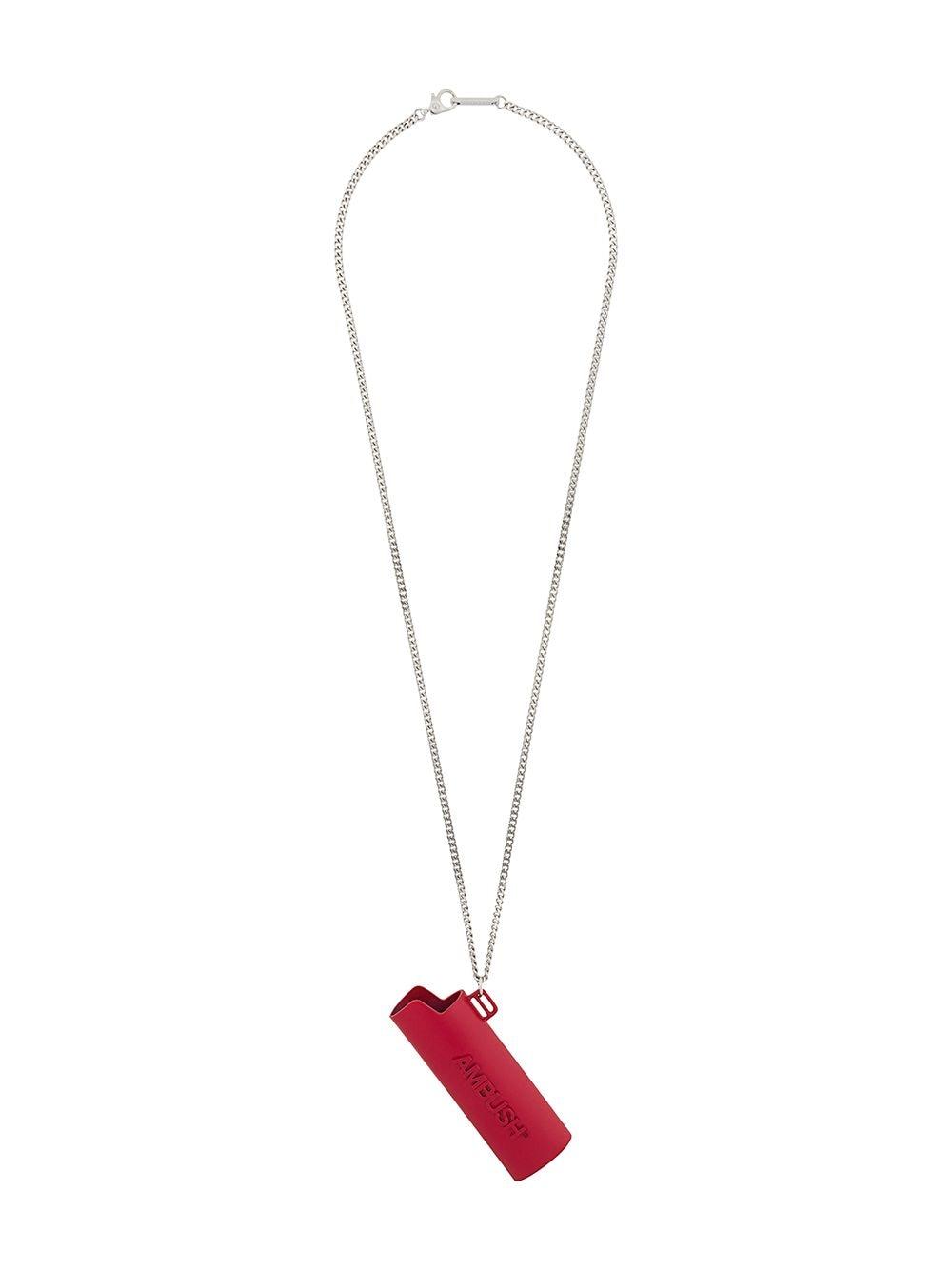 Ambush Halskette mit Feuerzeughülle in Rot - Lyst