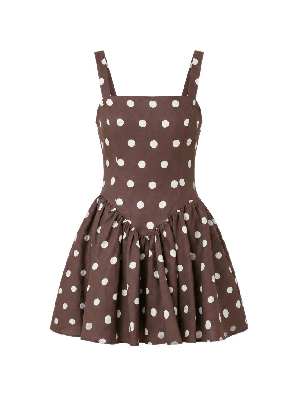 Designer Brown Polka Dot Dresses for Women - Up to 33% off