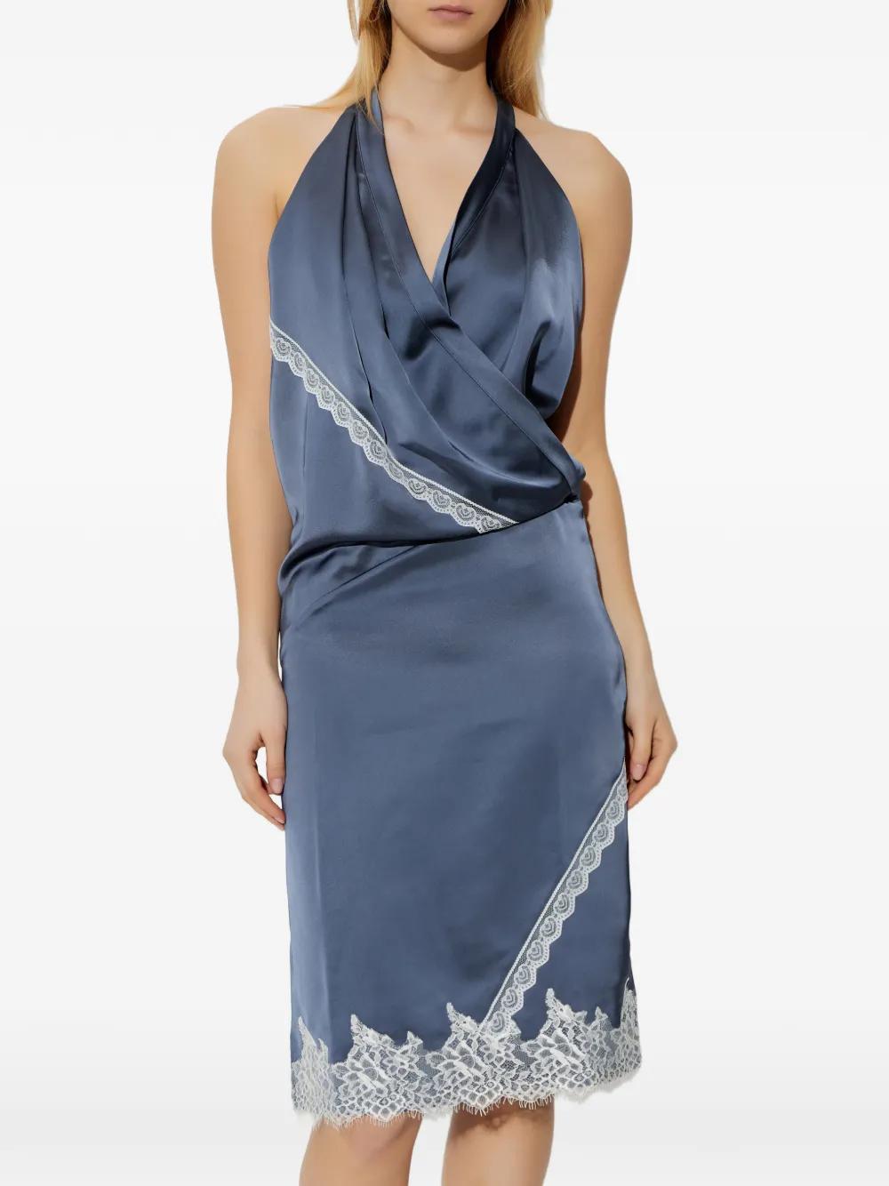 sachin and babi light blue dress Camo Satin Cocktail Dress - Seafoam - $136 main image 1