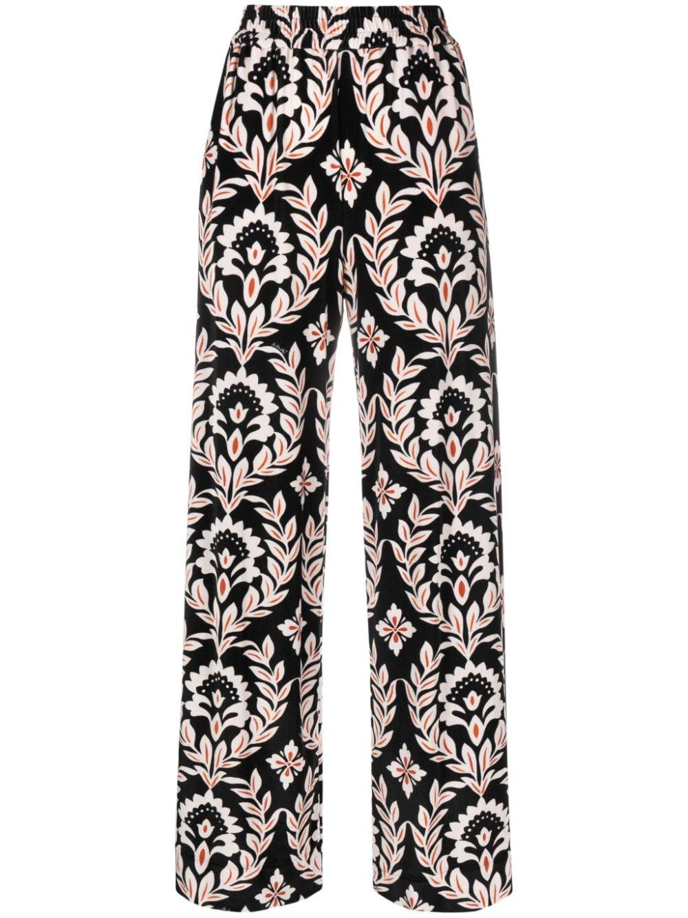White floral cheap palazzo pants