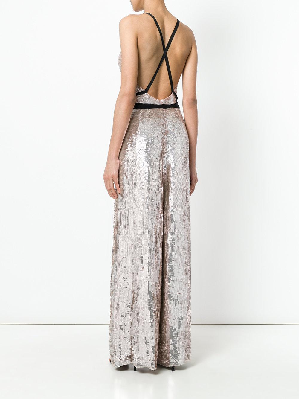 bardot sequin jumpsuit