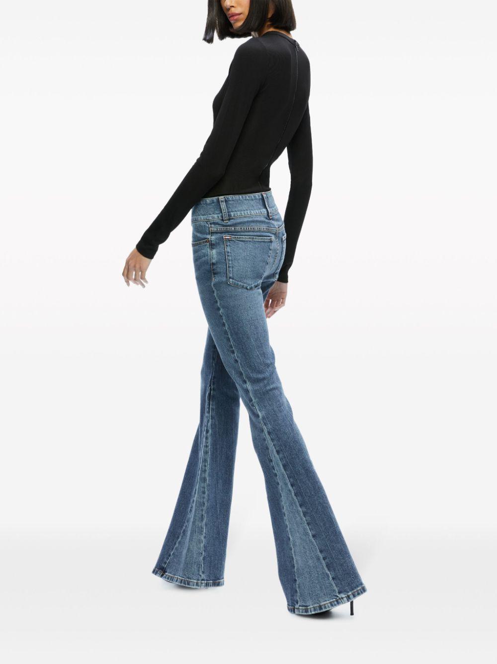Alice Olivia Stacey Flared leg Jeans in Blue Lyst