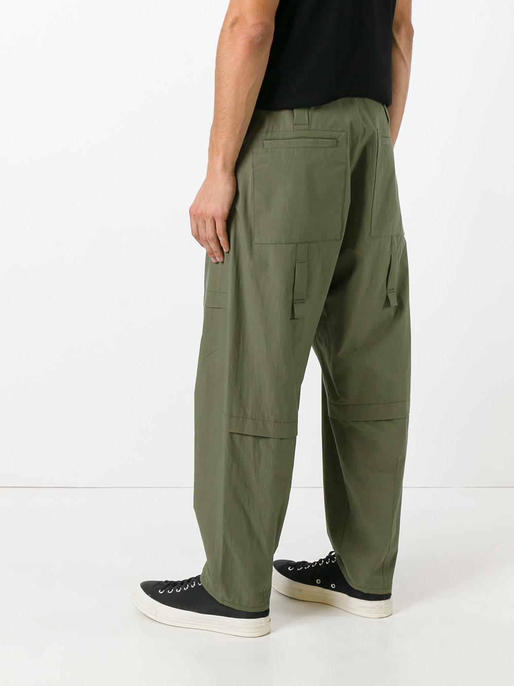 OAMC Cotton Combat Trousers in Green for Men - Lyst