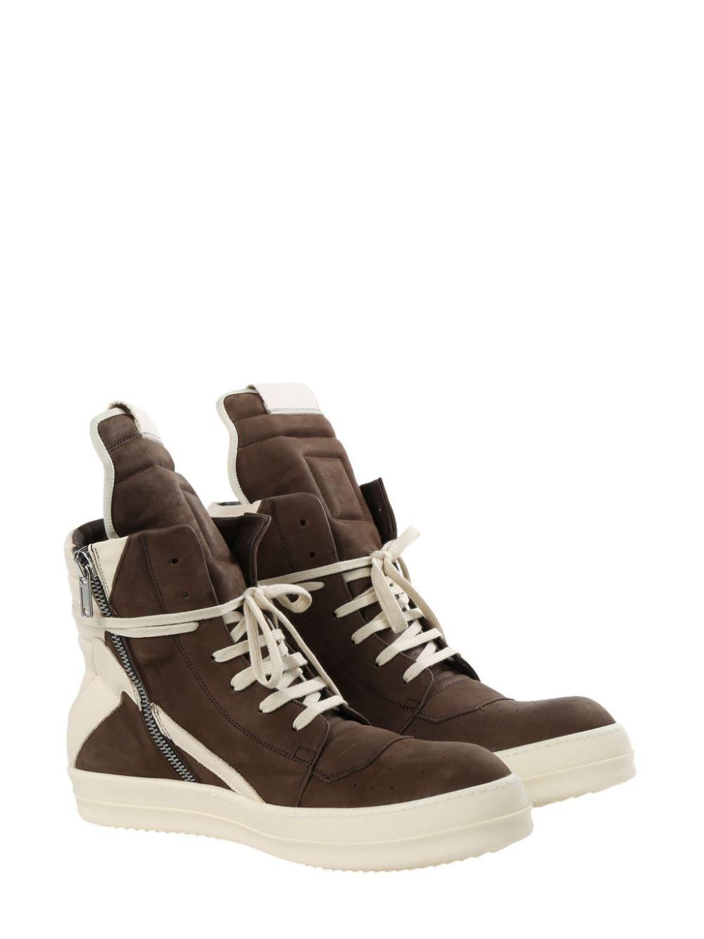 Rick Owens メンズ ブラウン Mega Geobasket Sneakers スニーカー