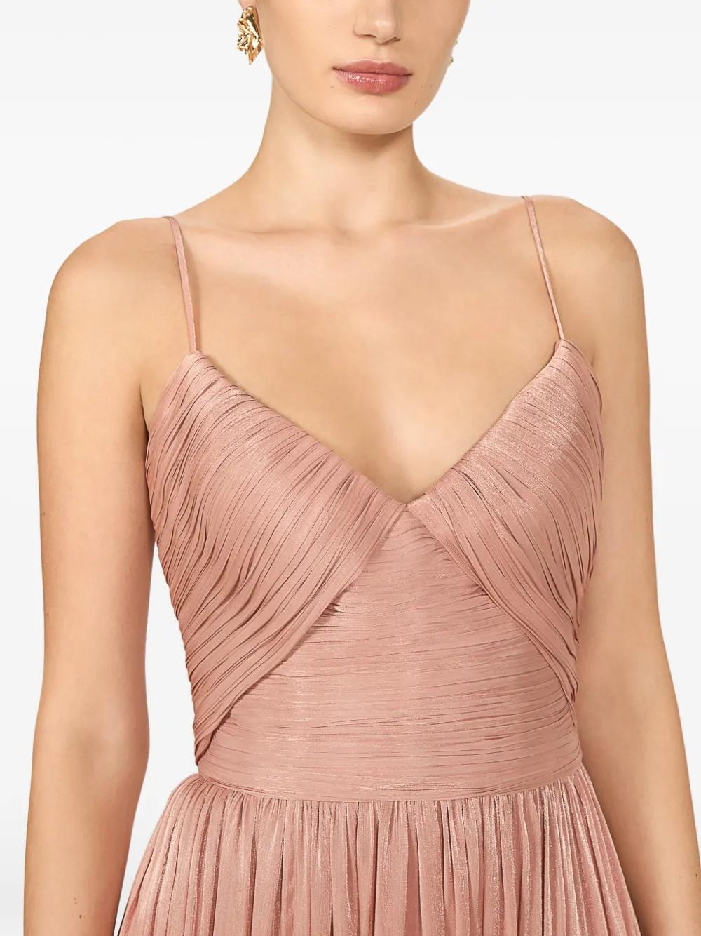 costarellos pink dress Gallie Chantilly Lace Gown