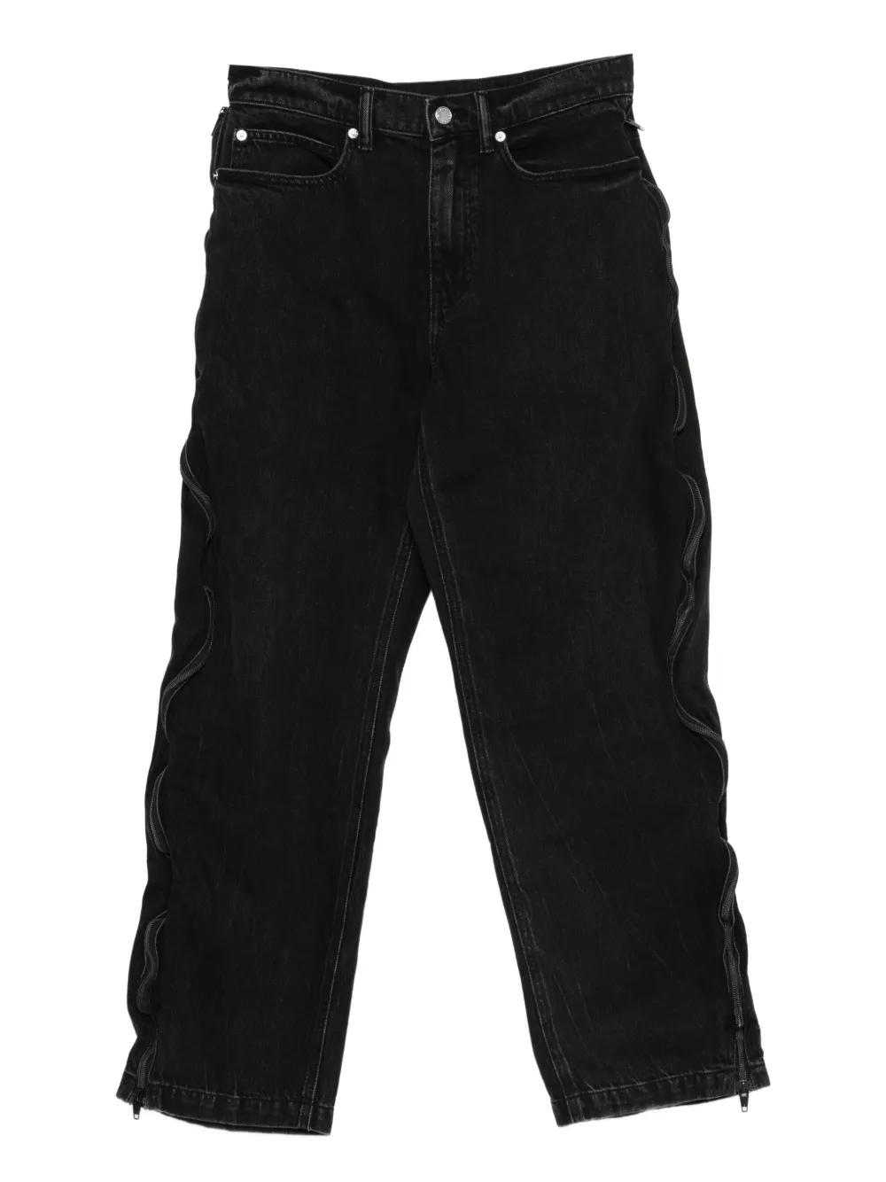 新品未使用　ALEXANDER WANG デニムショップコートBLK/XS ALEXANDER WANG デニムジャケット クリスタル付き | THE OUTNET