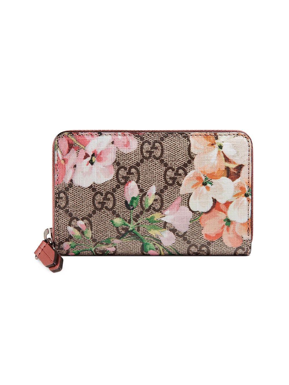 Gucci Canvas Bloom Wallet Pink Lyst