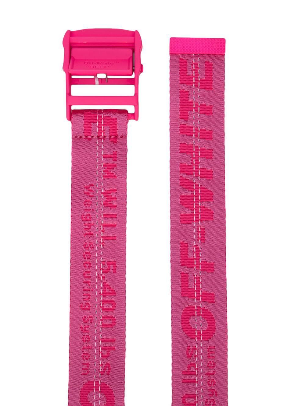 Off-White c/o Virgil Abloh Synthetic Industrial Logo Belt in Pink - Lyst