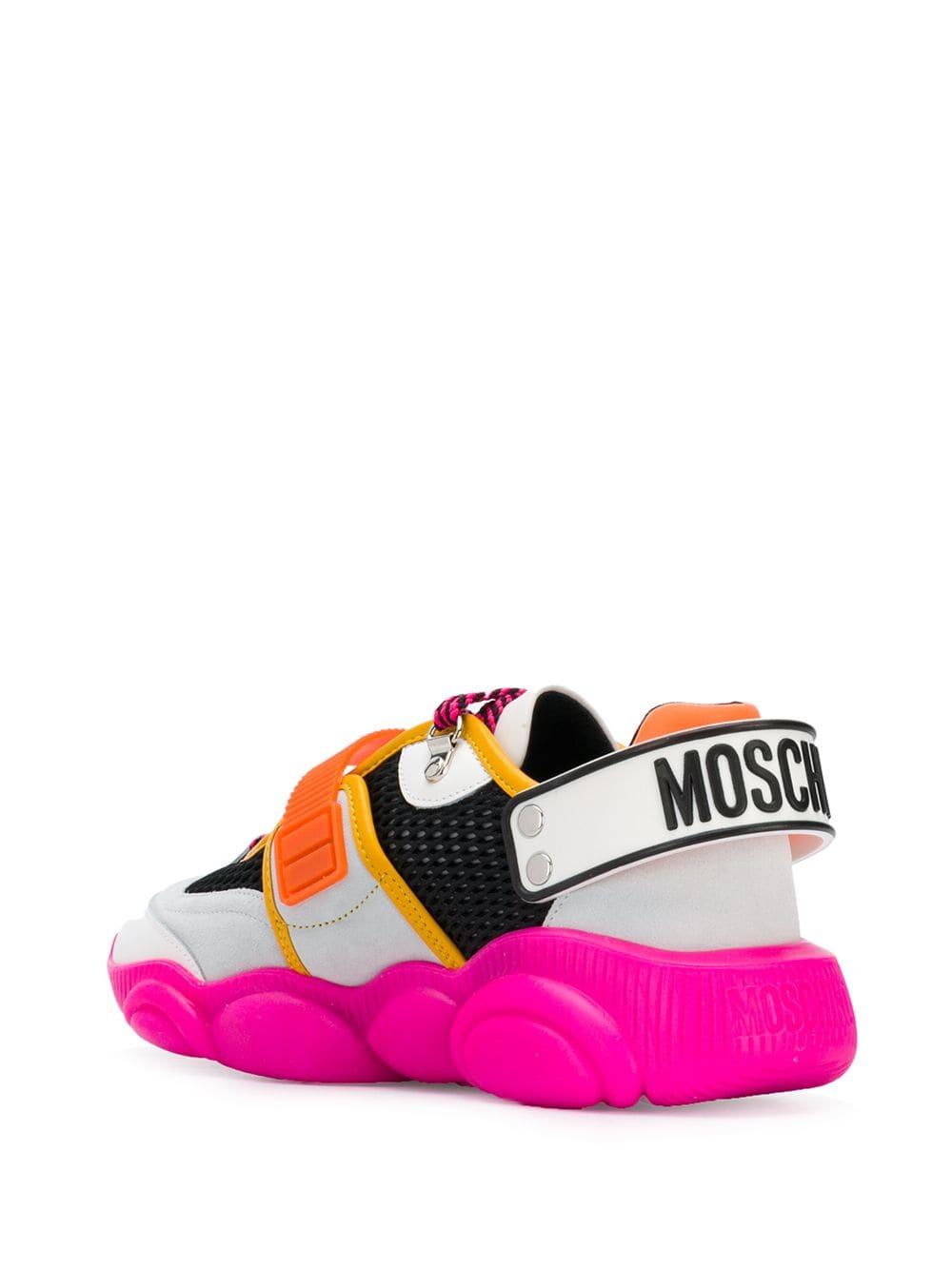 Moschino Synthetic Teddy Sneakers in White - Lyst