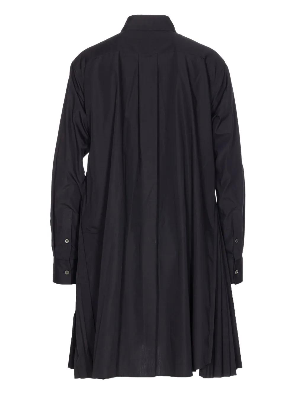 ワンピース Sacai Shirt dress Black Sacai Embroidered Logo Jersey T-Shirt Dress in Black | Lyst