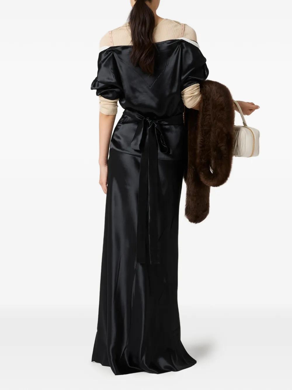 Miu Miu Black Tie Dresses for Women | Lyst