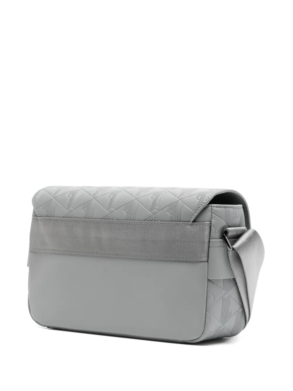 【LACOSTE】NOMOGRAMME Flap Messenger Bag_NU4838M (GREY BLUE) Amazon.com | Lacoste Nomogramme Small Flap Close Messenger